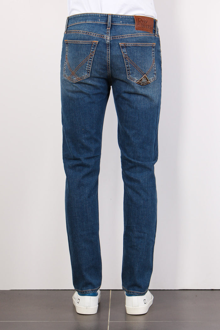 Denim Slim Fit Denim Medio-4