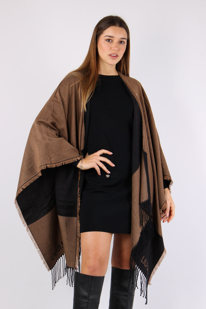 Poncho Oval Monogram Cammello-7