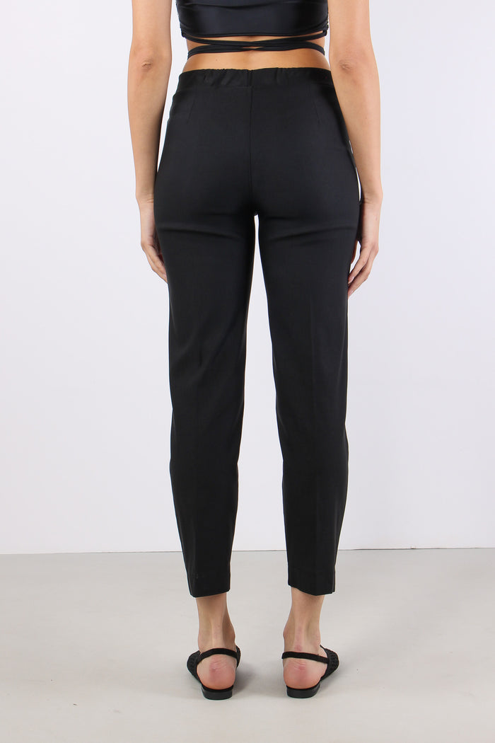 Pantalone Bengalina Spacchetti Nero-4