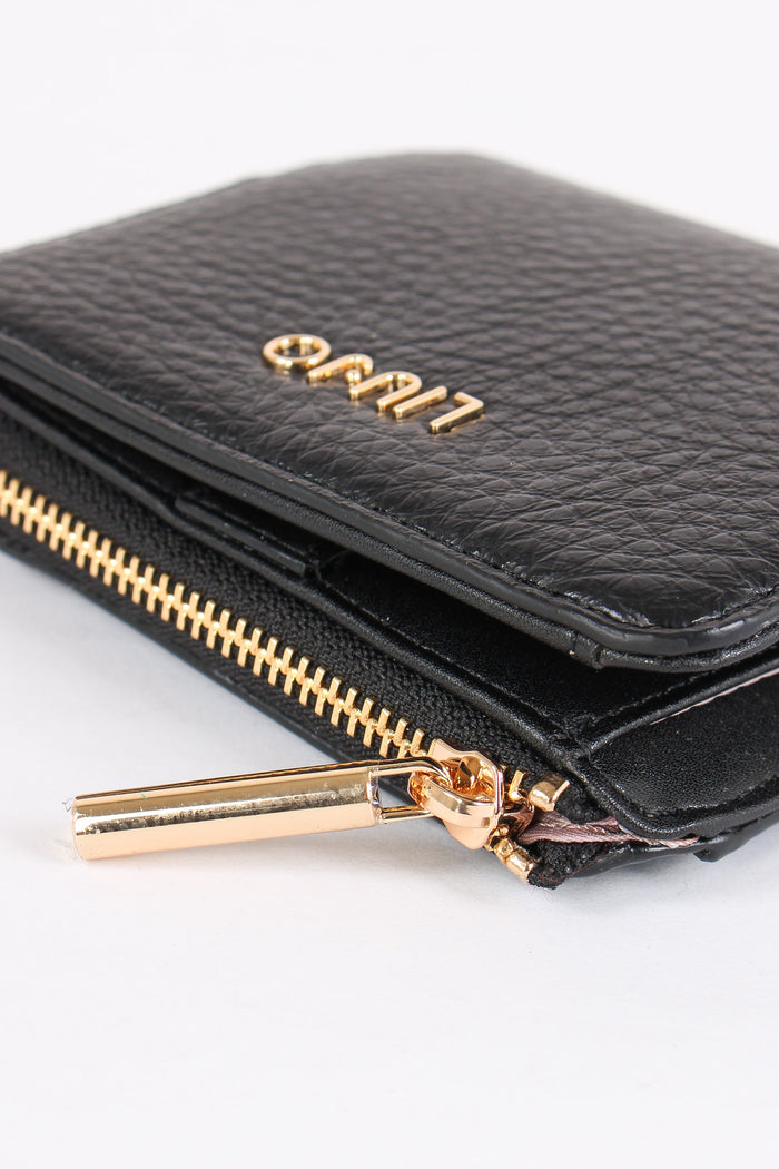 Portafoglio Piccolo Clip Nero-4