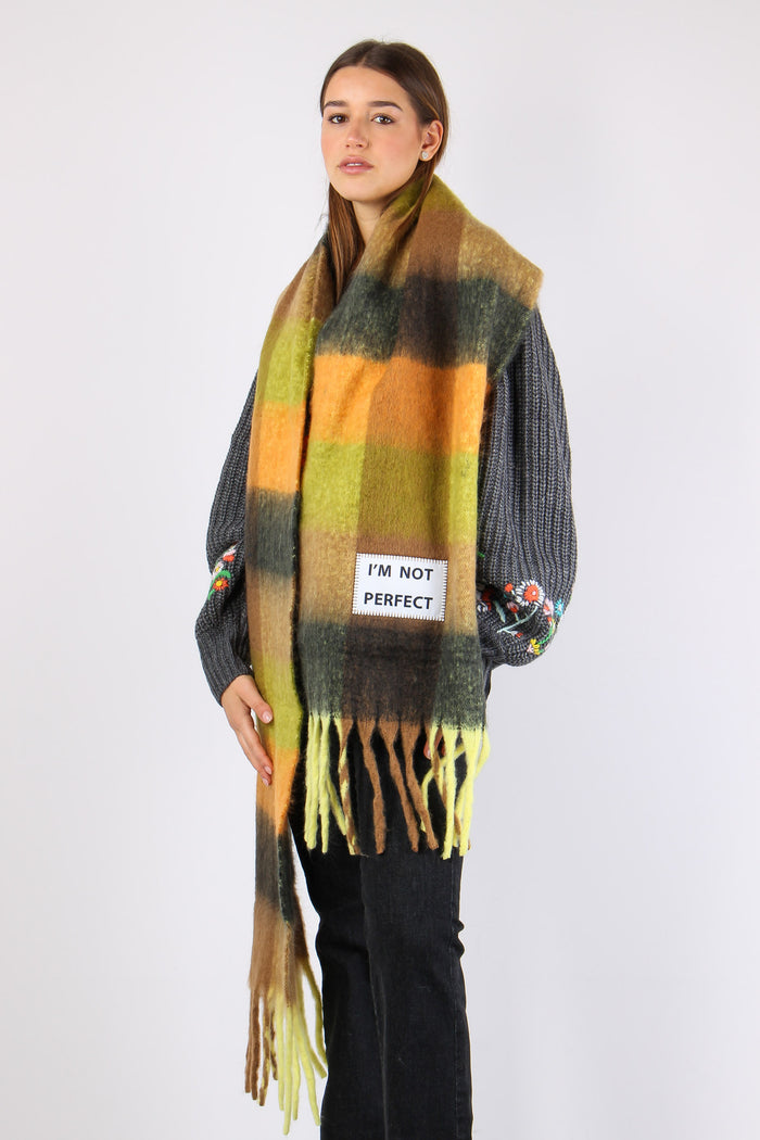 Sciarpa Im Not Perfect Multicolor-5
