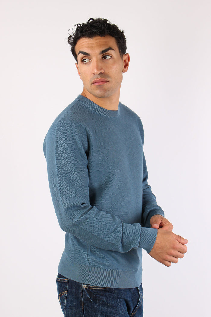 Maglia Girocollo Punto Riso Avio-3