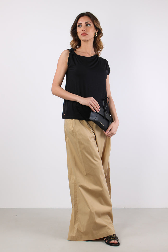 T-shirt Nodo Spalla Nero-3