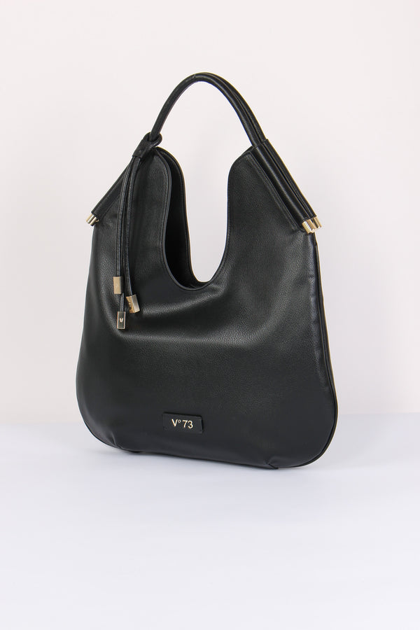 Amber Mazzaluna Ciondolo Oro Nero-2