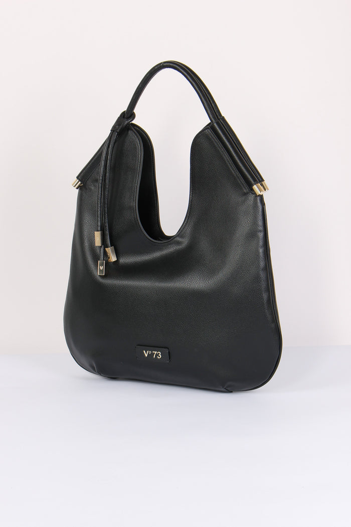 Amber Mazzaluna Ciondolo Oro Nero-2