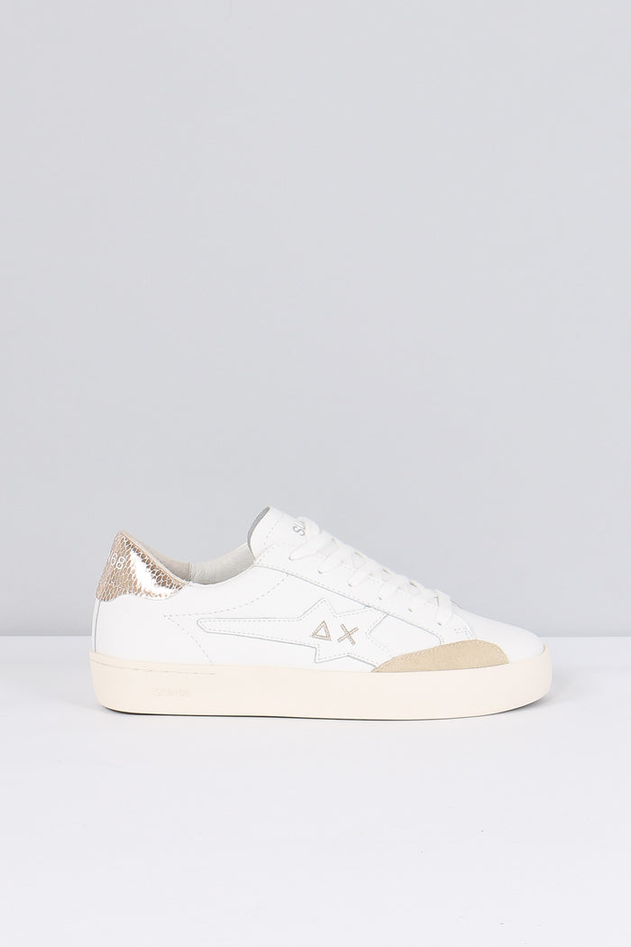 Sneakers Katy Leather Bianco/oro