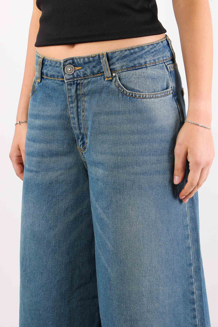 Gemma Pantagonna Vita Bassa Denim  Medio-9