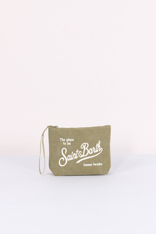 Aline Pochette Canvas Militare
