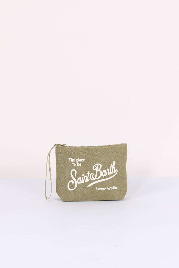 Aline Pochette Canvas Militare