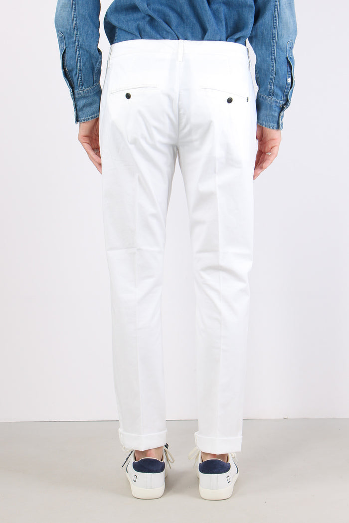 Gaubert Pantalone Gabrdina Leggera Bianco-4