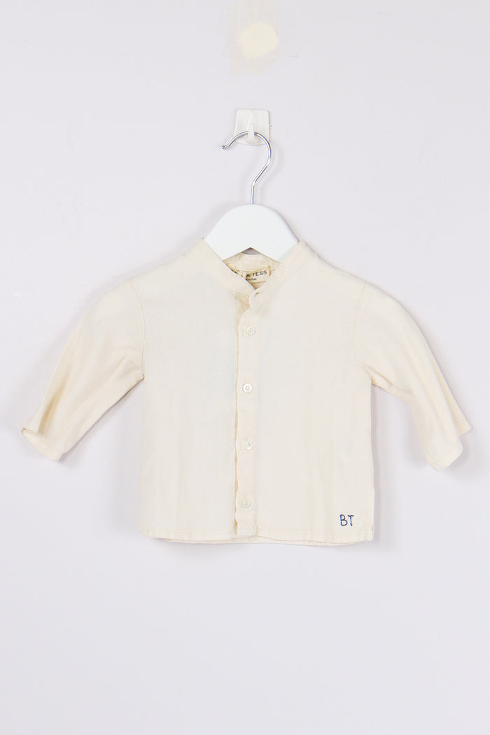 Camicia Coreana Lino Naturale