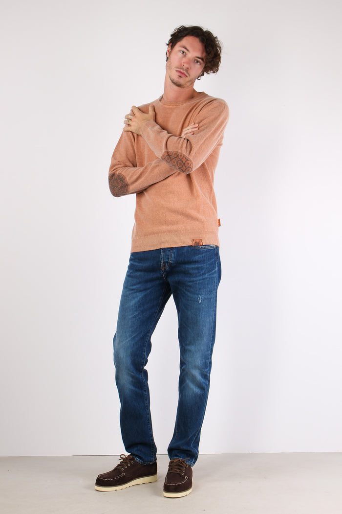 Maglia Girocollo Toppa Fantasi Ruggine-6