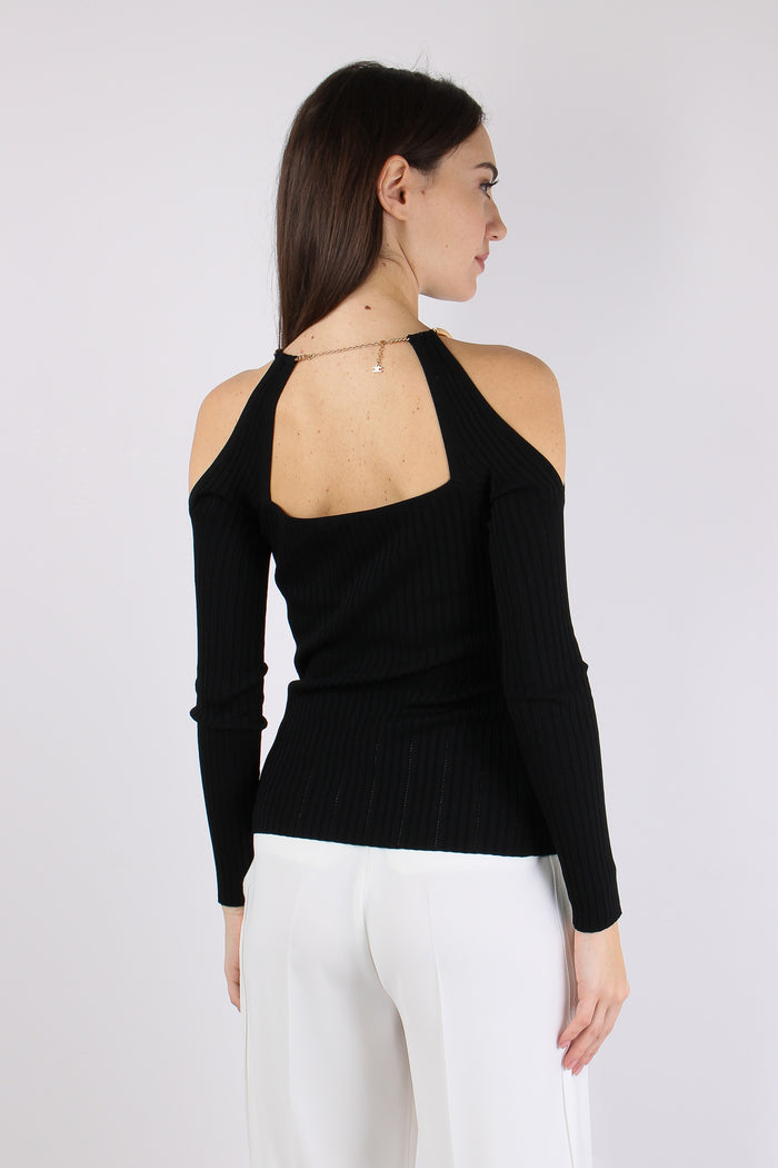 Maglia Oblo Spalle Nero-6
