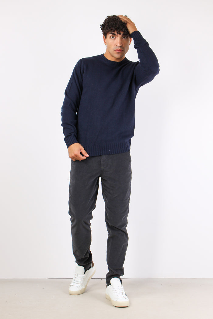 Pullover Basico Logo Navy