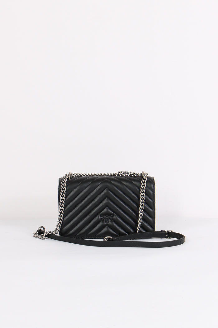 Tracollina Love One Mini Chevr Nero/old Silver-3