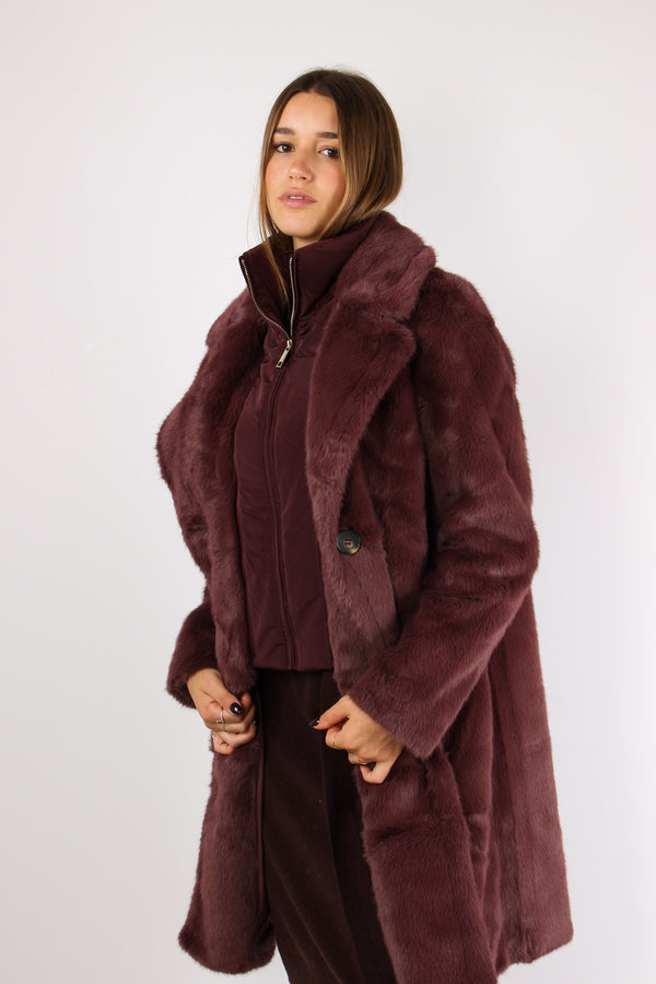 Ecopelliccia Bottoni Chocolate Bean-2