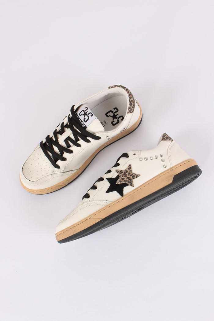 Sneakers Week Animalier Borchie Bianco/leopard-2