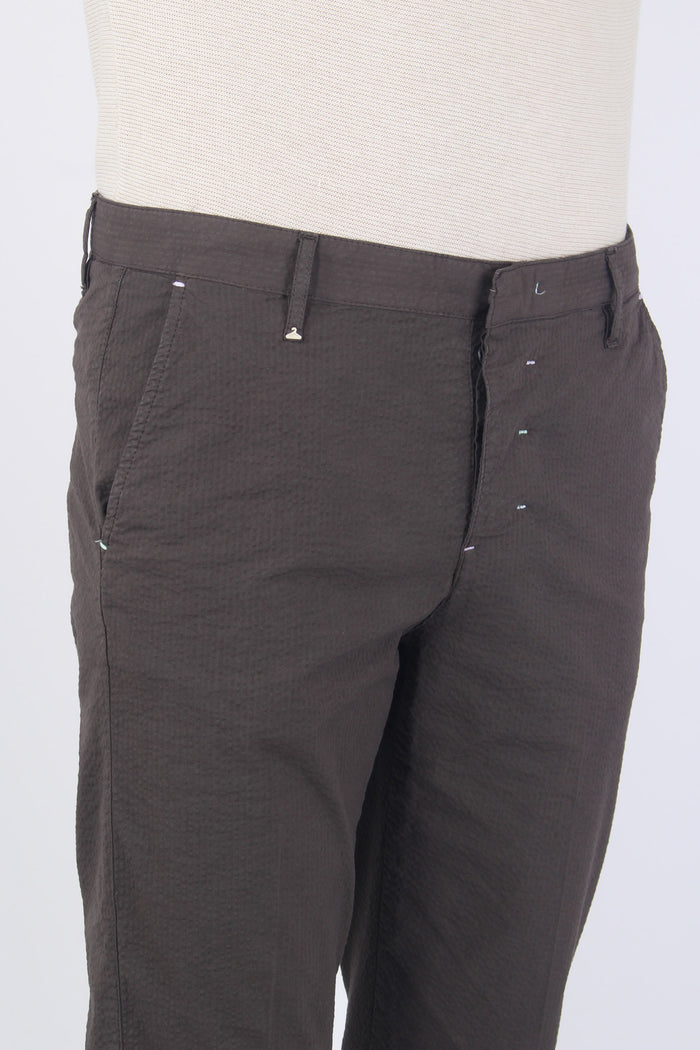 Pantalone Chino Goffrato Moro-7