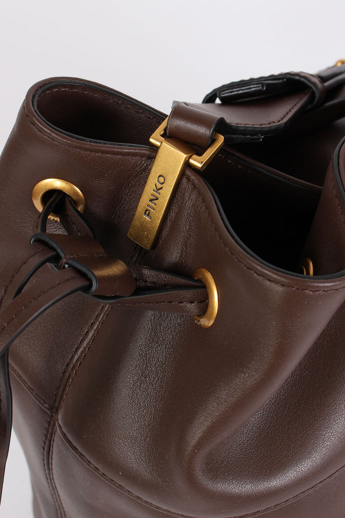 Secchiello Pelle Liscia Marrone/castagna-5