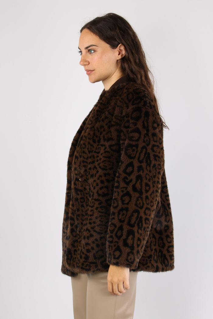 Mlsmacro Ecopelliccia Jacquard Macula-4