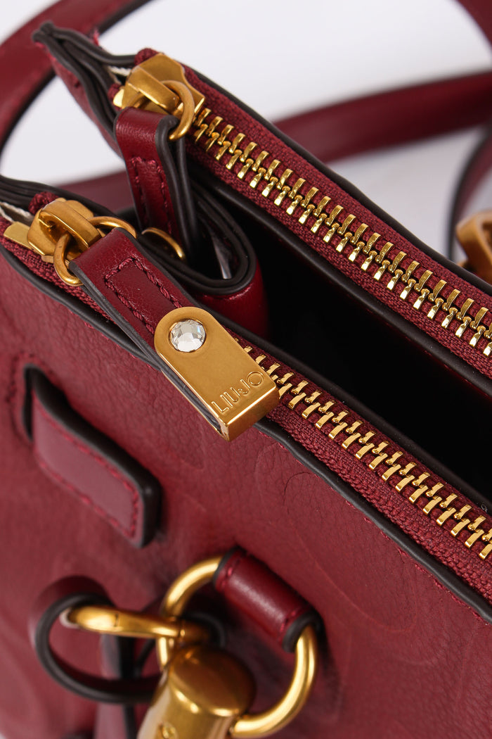 Mini Tote Logo 3d Deep Bordeaux-7