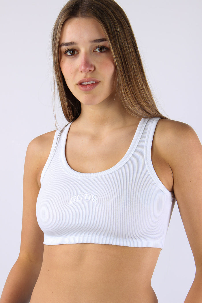 Top Crop Logo Optic White-8