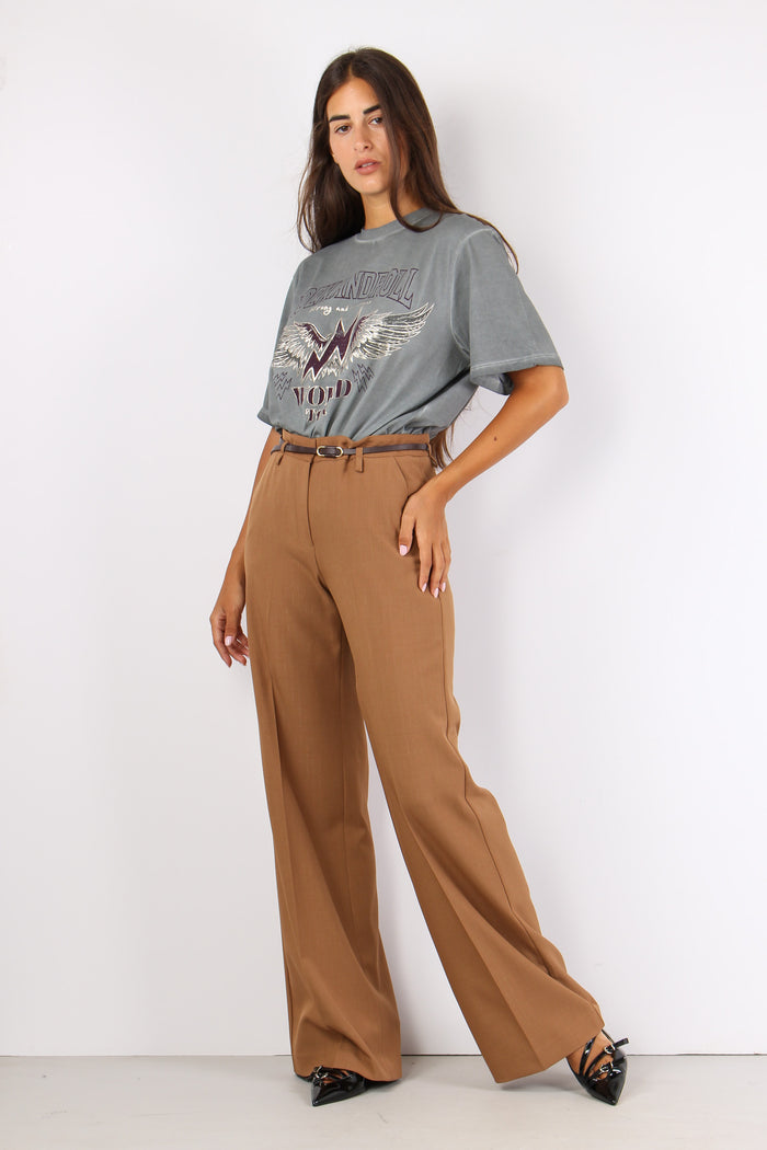 Giliola Pantalone Gessato Lure Miele-2