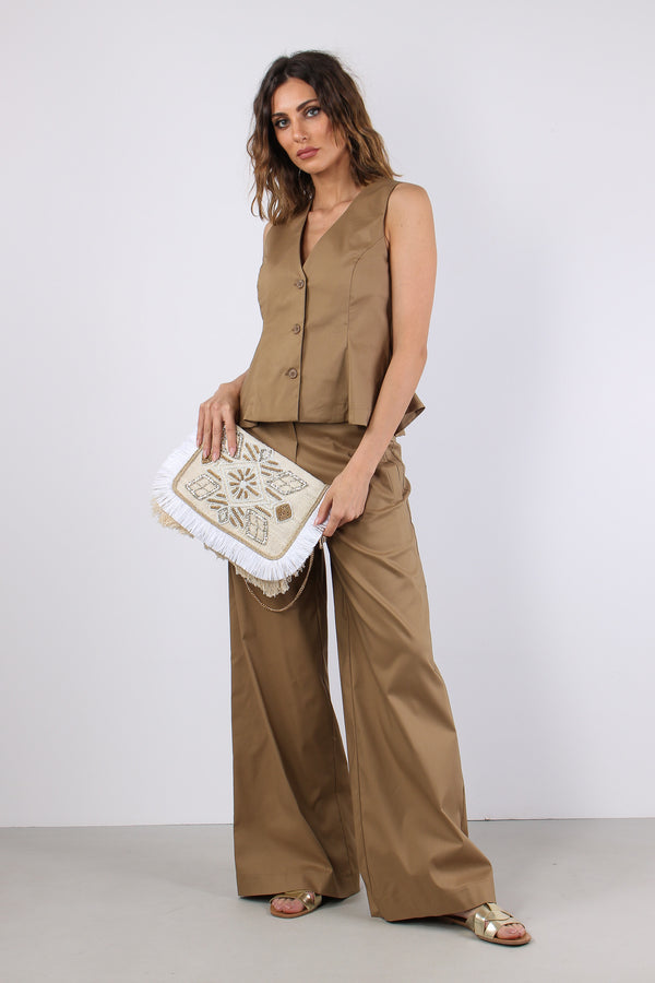 Pantalone Cotone Elastico Diet Terra