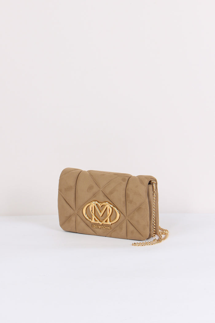 Pochette Ecocamoscio Trapunta Sabbia-2