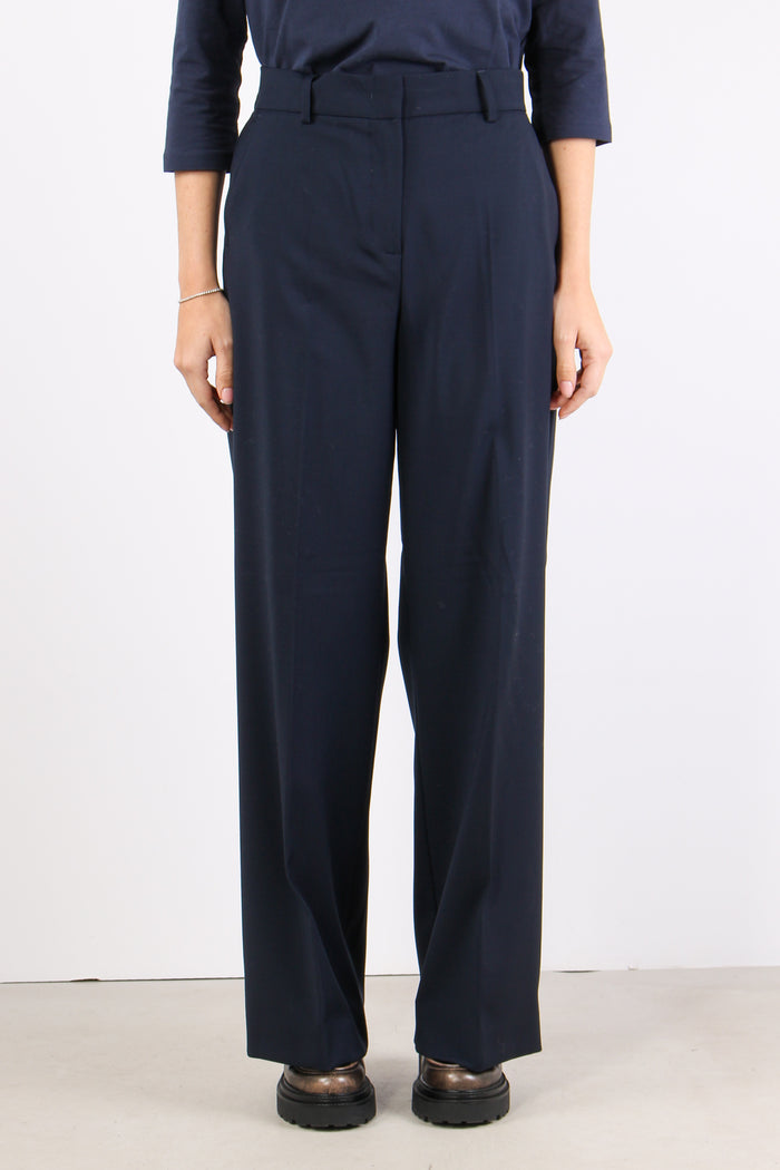 Visivo Pantalone Ampio Fresco Blu-2