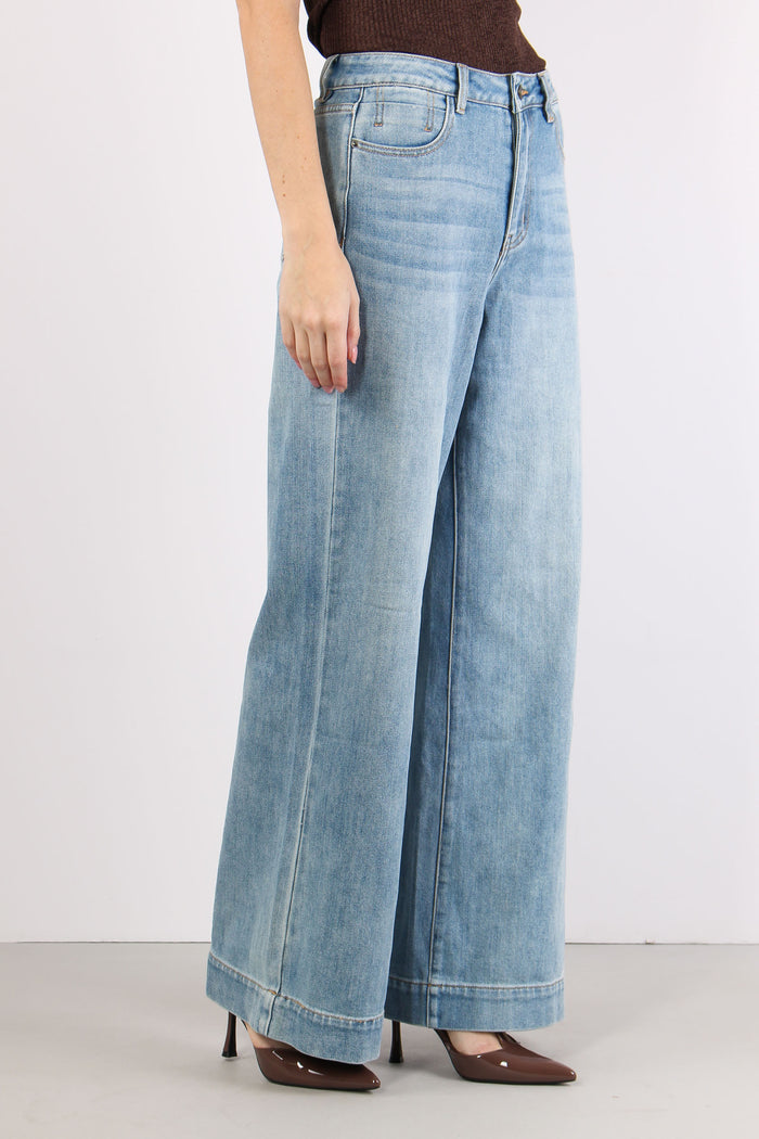 Denim Orlo Alto Denim Chiaro-7