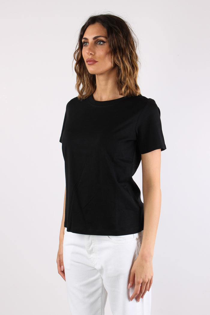T-shirt M/m Cotone Nero-3
