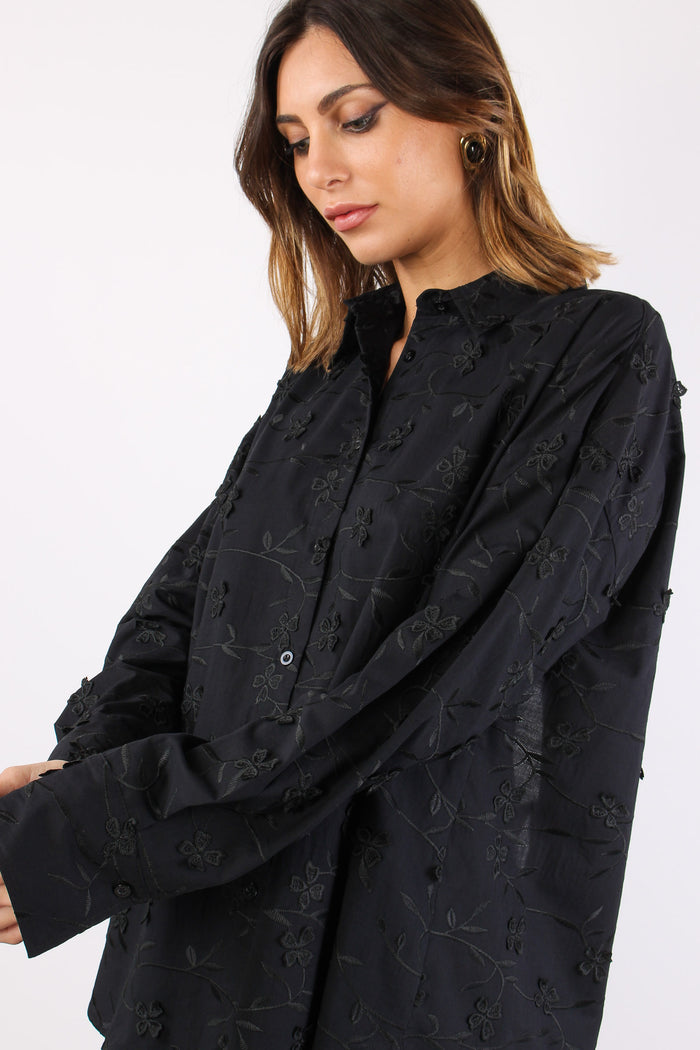 Camicia Fiocchi Retro Fiore 3d Nero-6