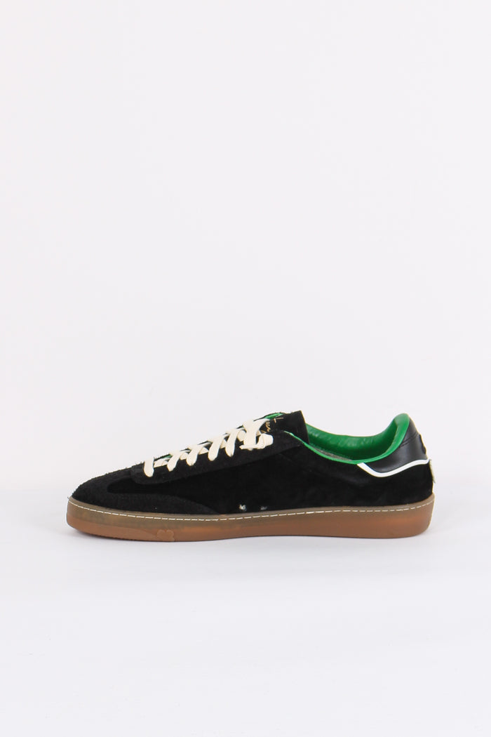 Sneakers Bicolor Camoscio Black/green-7