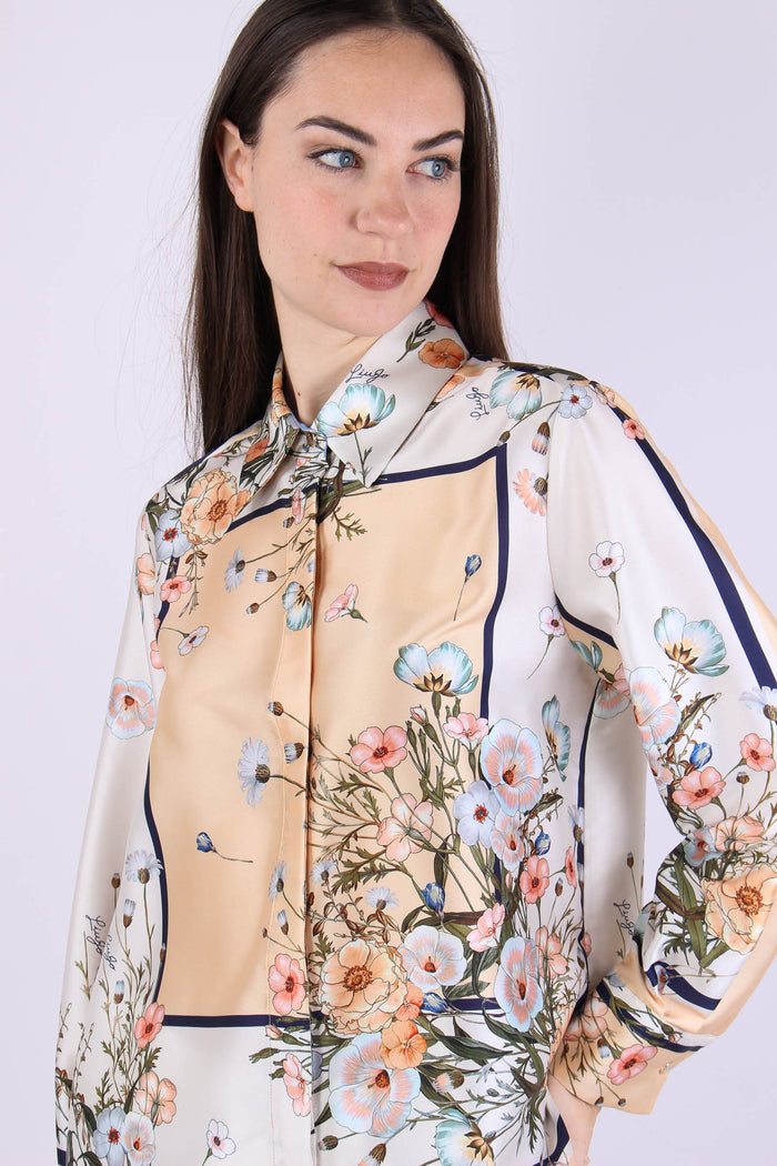 Camicia Fantasia Foulard Blu/bloom-7