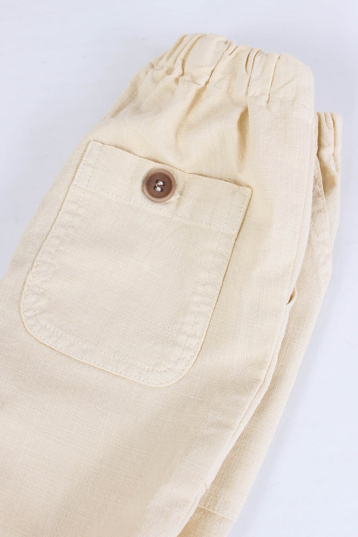 Pantalone Lino Cotone Naturale-4