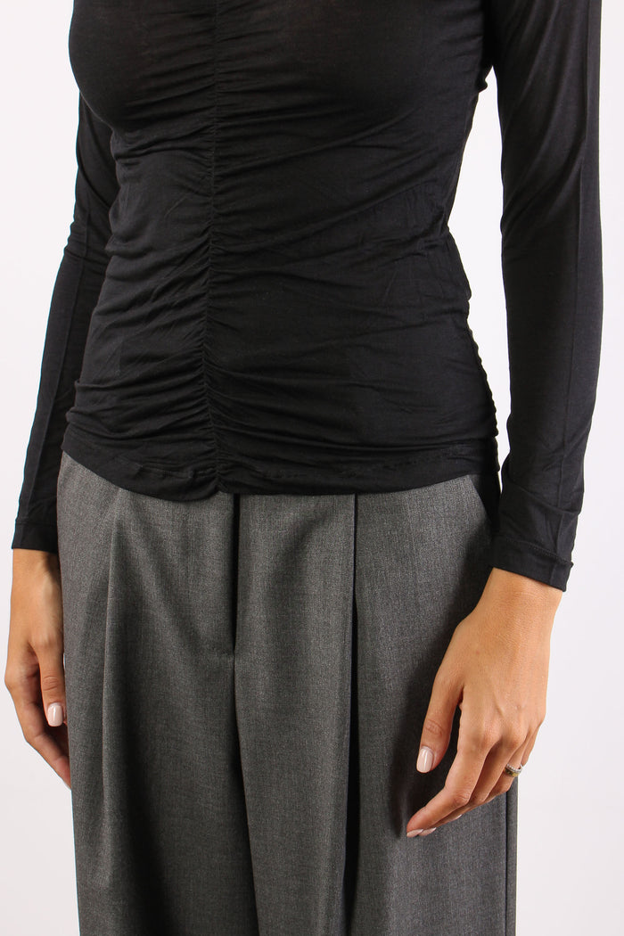 T-shirt Modal Lana Arriccio Nero-6