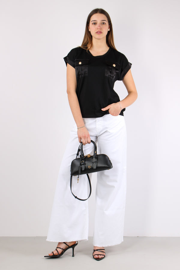Antoine T-shirt Cotone Taschiine Black