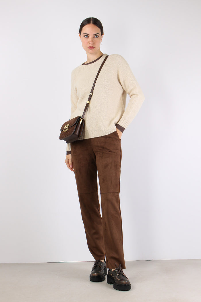 Ghiacci Maglia Over Alpaca Intonaco Unito-7