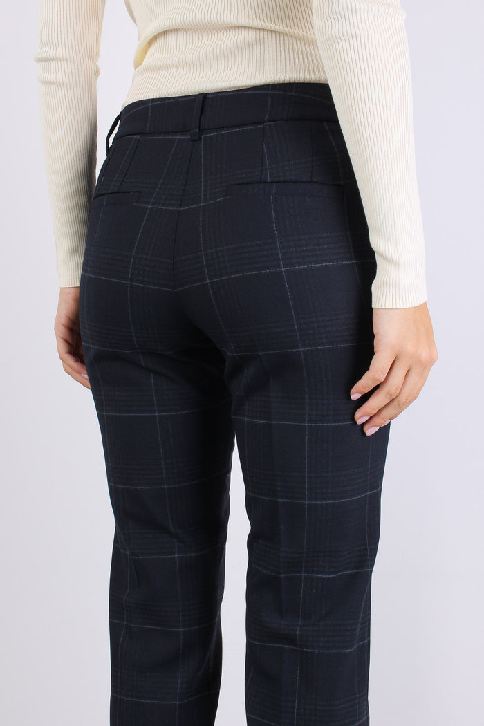 Mllesordio Pantalone Check Navy Check-7