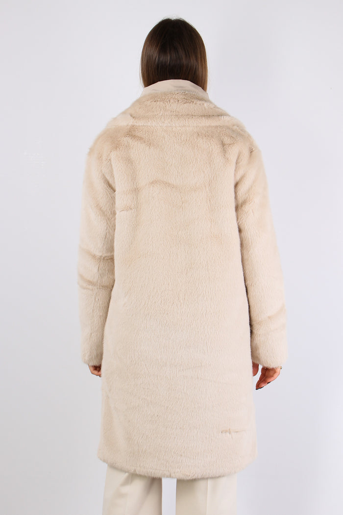 Ecopelliccia Bottoni Light Oat-6