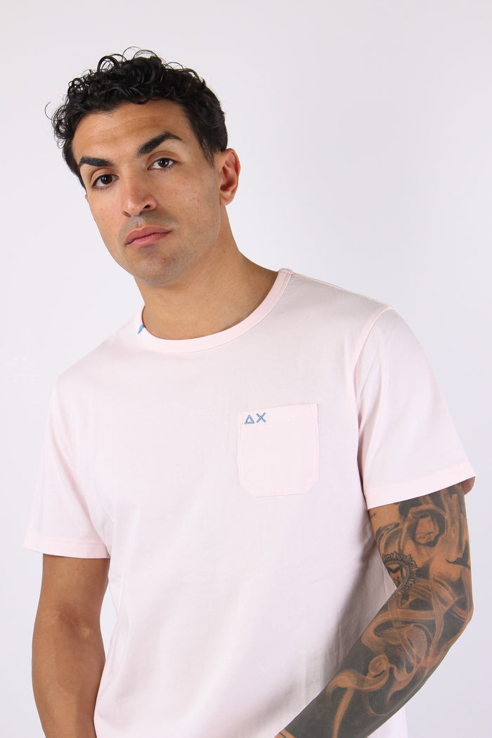 T-shirt Cotone Taschino Rosa-7