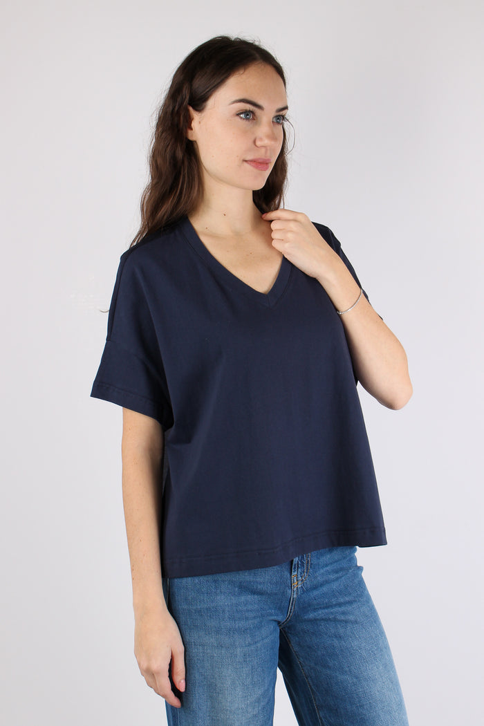 T-shirt Scavo V Organza Blue-9
