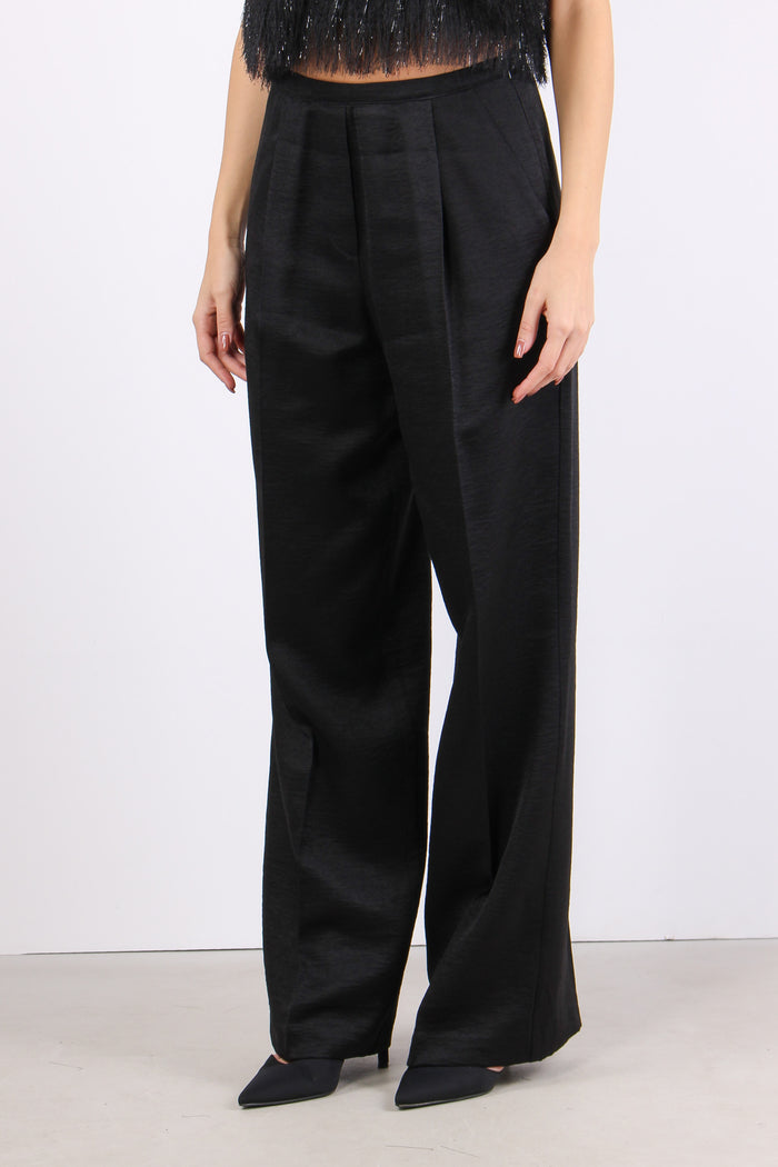 Pantalone Palazzo Shiny Black-3