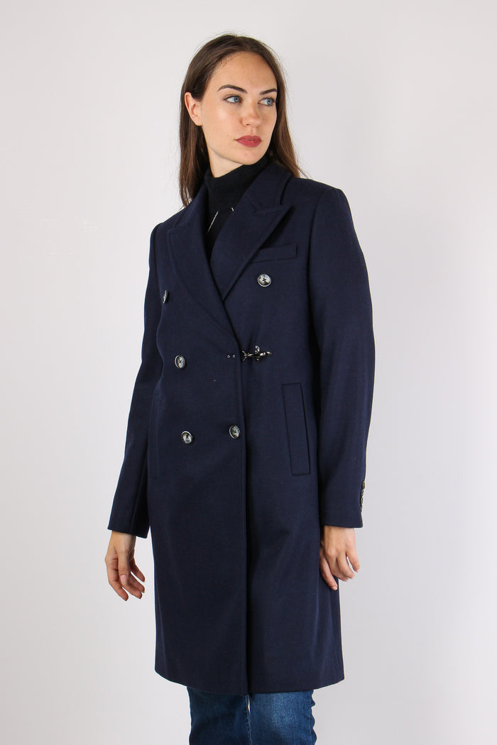 Cappotto Doppiopetto Gancio Blu-3