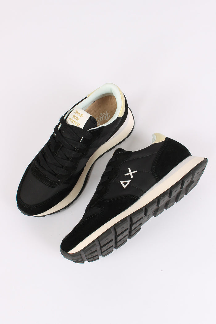Sneaker Ally Gold Silver Nero-4