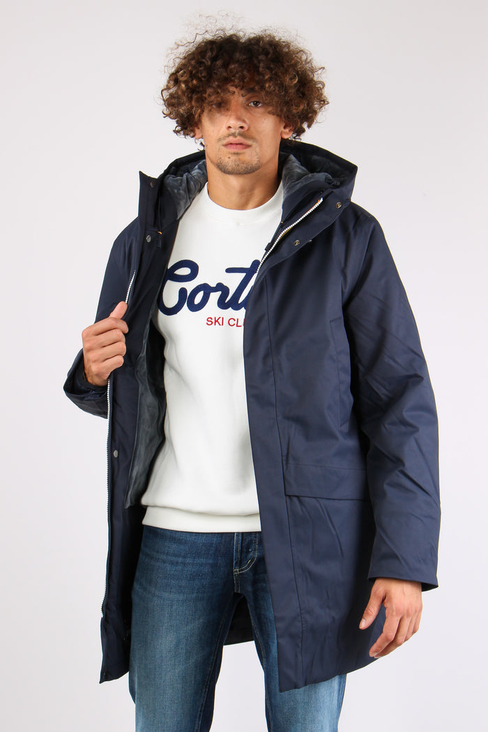 Giubbotto Lungo Inserto Marmot Blue