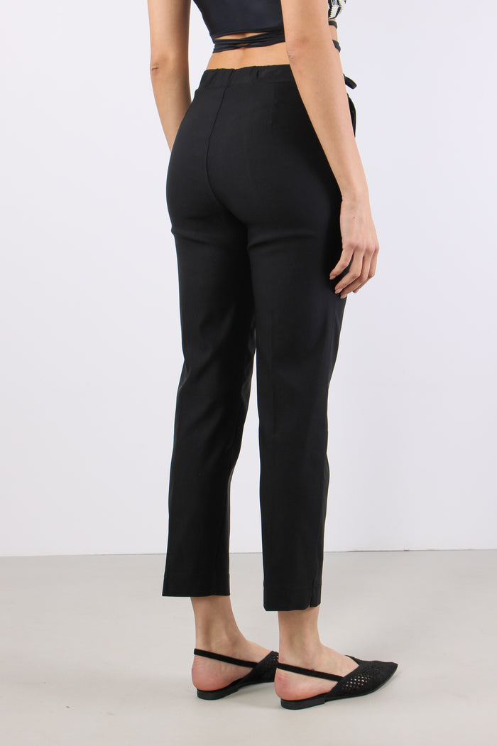 Pantalone Bengalina Spacchetti Nero-6