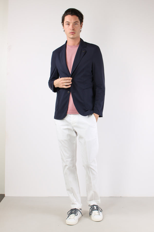 Giacca Traverl Tessuto Tecnico Navy