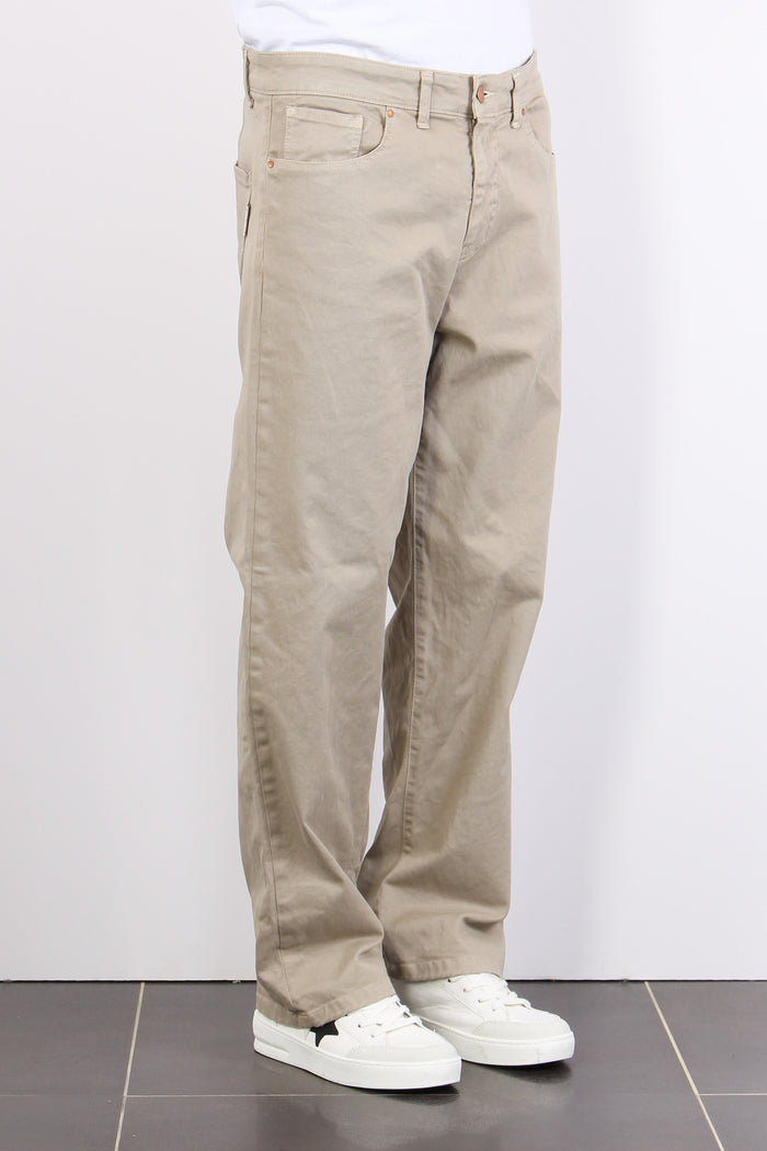 Pantalone 5 Tasche Beige-5